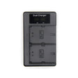 LP-E6 SLR Camera Vertical Dual Battery Charger - Battery USB Charger by PMC TechLife | Online Shopping South Africa | PMC TechLife | Buy Now Pay Later Mobicred