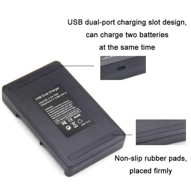 LP-E6 SLR Camera Vertical Dual Battery Charger