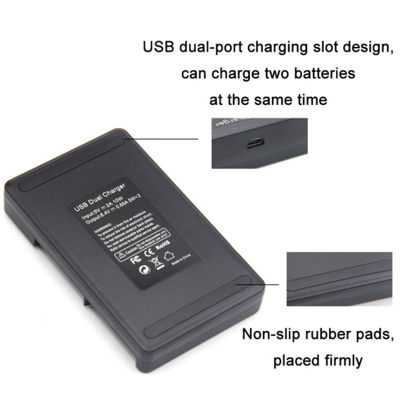 LP-E6 SLR Camera Vertical Dual Battery Charger