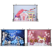 2.1m X 1.5m Birthday Party Shooting 3D Printed Background Cloth(4720)