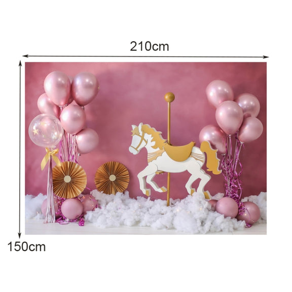 2.1m X 1.5m Birthday Party Shooting 3D Printed Background Cloth(4720)