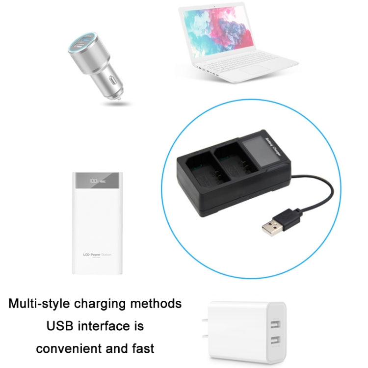 FZ100 USB LCD Screen Dual Charge Camera Battery Charger