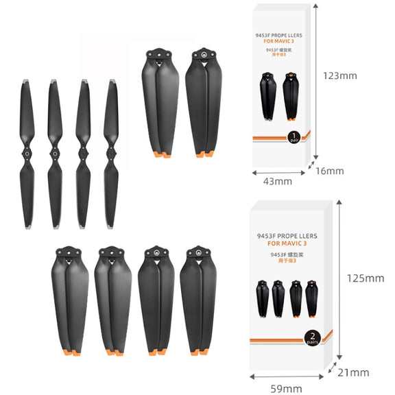 For Mavic 3 1pair Sunnylife 9453F-1 Silver Paddle Tip Quick Release Blades