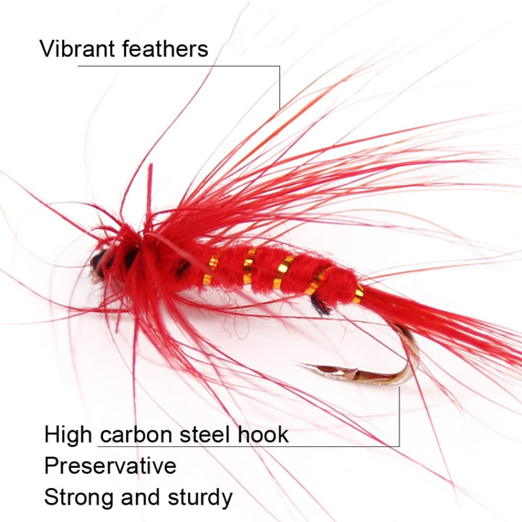 40 PCS / Set Bionic Fly Hook Lure Bait Hook Fishing Gear