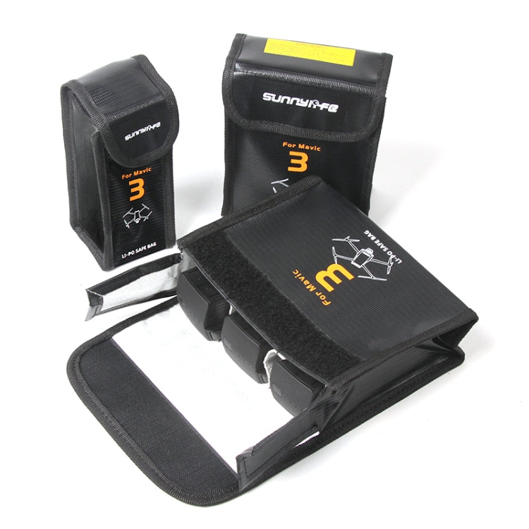 For Mavic 3 Sunnylife M3-DC104 Battery Safe Storage Explosion-proof Bags