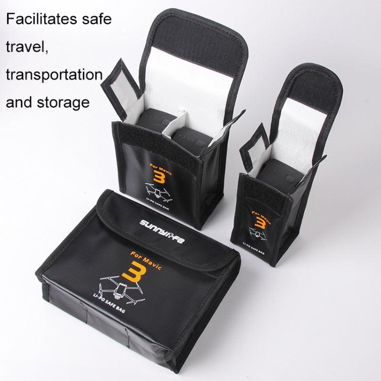 For Mavic 3 Sunnylife M3-DC105 2 In 1 Batteries Safe Storage Explosion-proof Bags