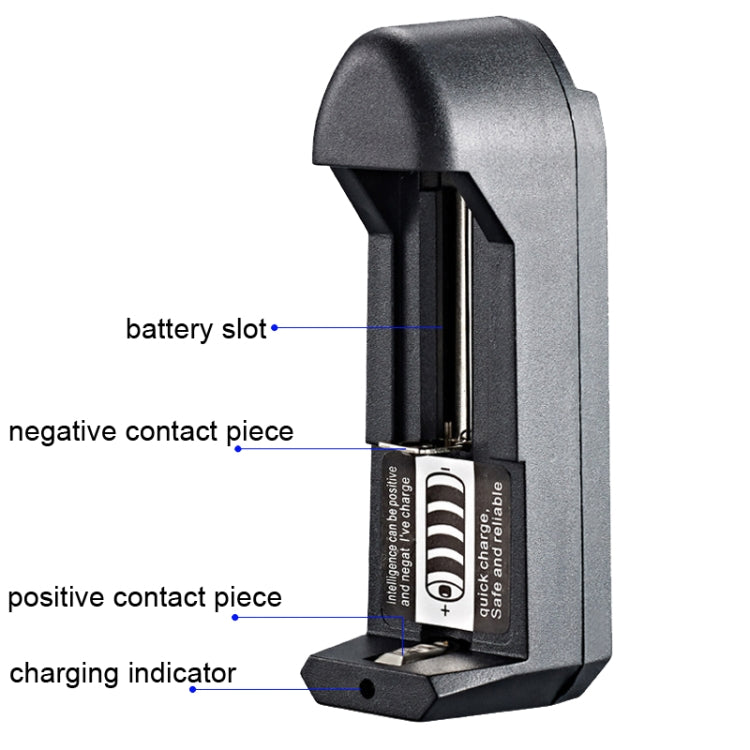 10 PCS BMAX Single Slot Direct Insert Power Supply 18650 Lithium Battery Charger(EU Plug)