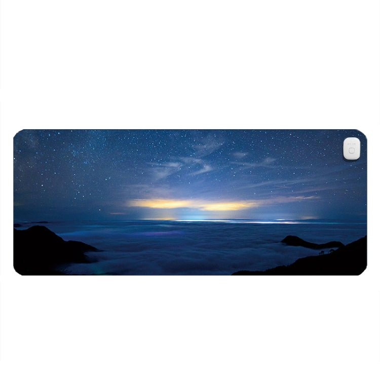 Intelligent Timing Heating Water-resistant Warm Mouse Pad CN Plug, Size: 60x36cm(Starry Sky)