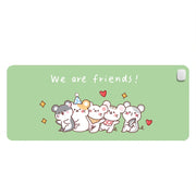 Intelligent Timing Heating Water-resistant Warm Mouse Pad CN Plug, Size: 80x33cm(Cute Mouse)