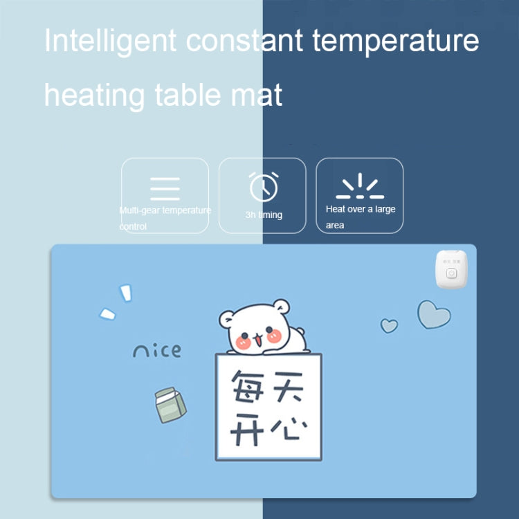 Intelligent Timing Heating Water-resistant Warm Mouse Pad CN Plug, Size: 80x33cm(Starry Sky)