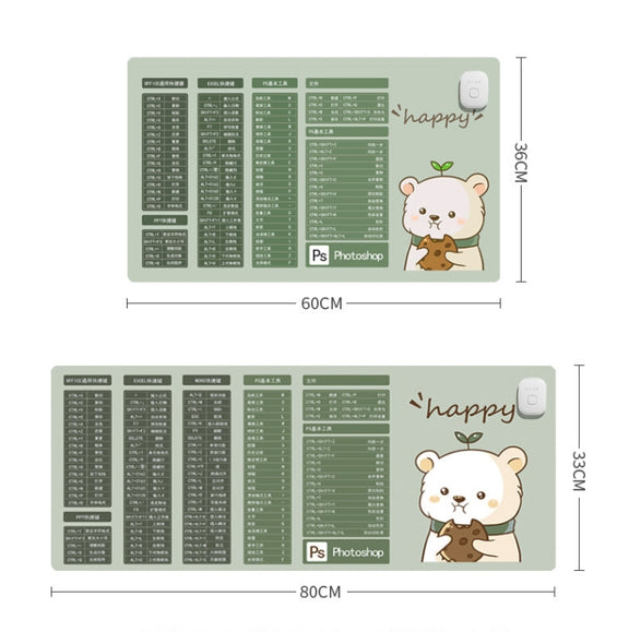 Intelligent Timing Heating Water-resistant Warm Mouse Pad CN Plug, Size: 80x33cm(Starry Sky)