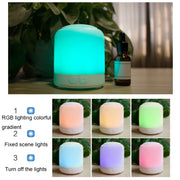 RD1909 Portable RGB Light Effect Anhydrous Aromatherapy Lamp, Spec: Wood Multi-hole