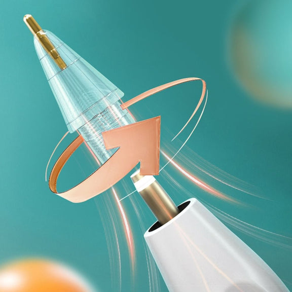 For Apple Pencil 1/2 Transparent Replacement Pen Tip Transform Nib,Style: 7.0 Silver Needle