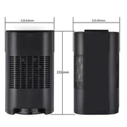 N8 Table Air Heater Indoor Quick Heat Energy Saving Electric Heater,  Specification: EU Plug(Black)