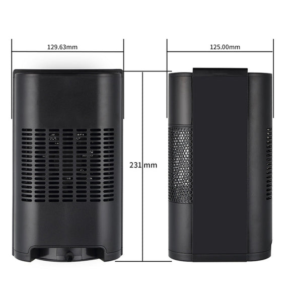 N8 Table Air Heater Indoor Quick Heat Energy Saving Electric Heater,  Specification: EU Plug(Black)