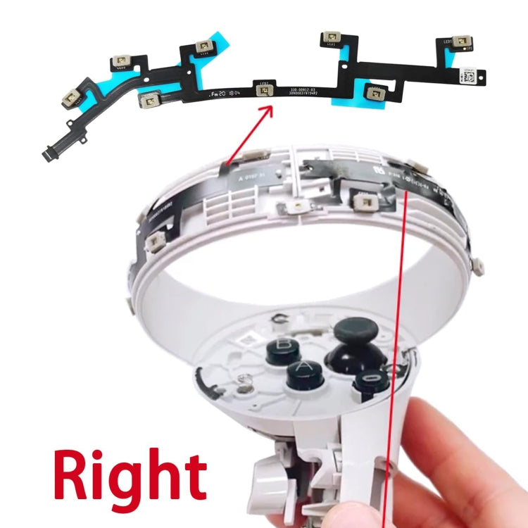For Meta Quest 2 Locating Ring Flex Cable Left With Light