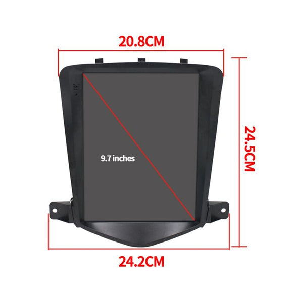For Chevrolet Cruze 9.7 inch Navigation Integrated Machine, Style: Standard+4 Light Camera(1+16G)