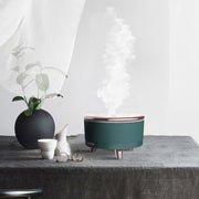 Ultrasonic Aromatherapy Diffuser Humidifier Essential Oil Diffuser US Plug(Blue Flower Dot)