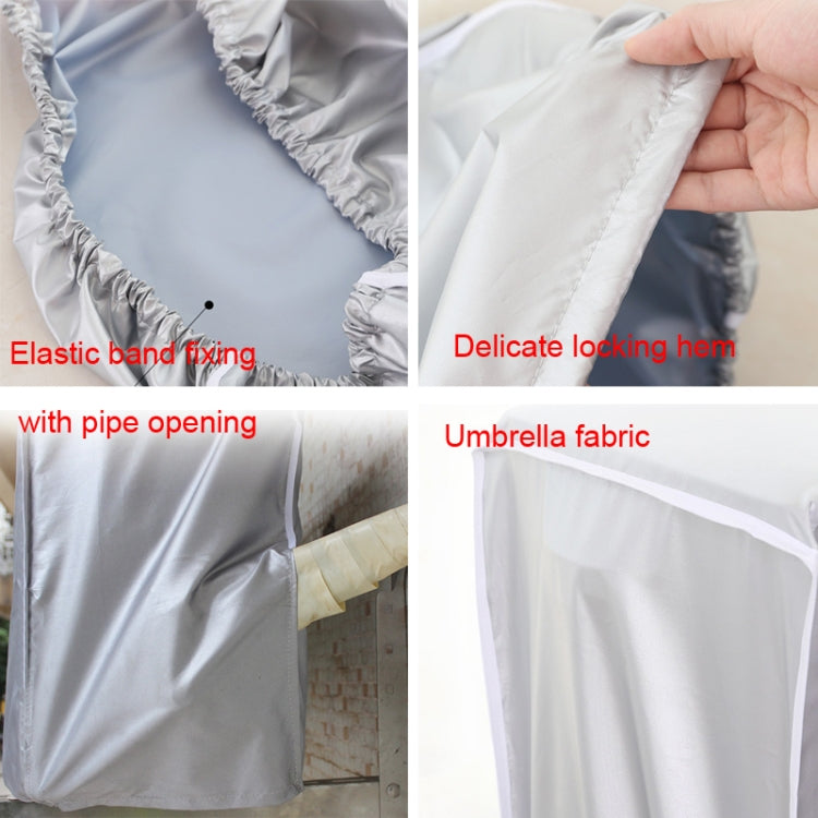 Outdoor Air Conditioning Cover Water-resistant Dust Cover Rainproof Cover,Size:  S 80 x 28 x 54cm