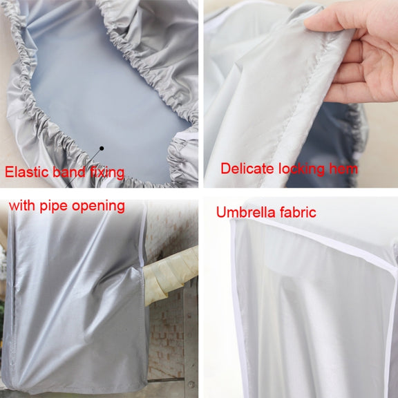 Outdoor Air Conditioning Cover Water-resistant Dust Cover Rainproof Cover,Size:  S 80 x 28 x 54cm