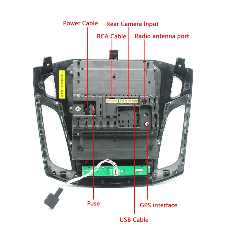 For Ford Focus 9.7 inch Android WiFi Car Integrated Machine, Style: Standard+4 Light Camera(2+64G)