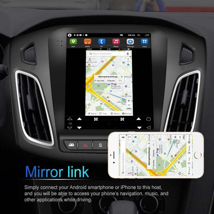 For Ford Focus 9.7 inch Android WiFi Car Integrated Machine, Style: Standard+4 Light Camera(2+64G)