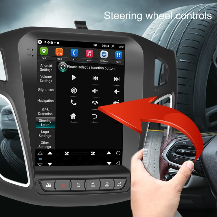 For Ford Focus 9.7 inch Android WiFi Car Integrated Machine, Style: Standard+12 Light Camera(2+32G)