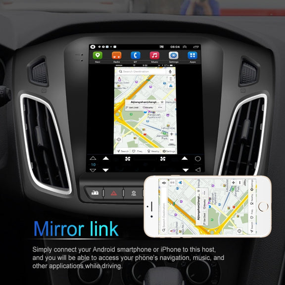 For Ford Focus 9.7 inch Android WiFi Car Integrated Machine, Style: Standard+12 Light Camera(2+32G)
