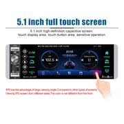 A2905 5.1 inch IPS Capacitive Screen Single Butt Carplay Player, Style: Standard+8 Light Camera