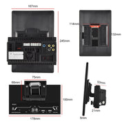 9520C Double Spindle 9.5 inch Vertical Screen Car MP5 Player, Style: Standard+12 Light Camera