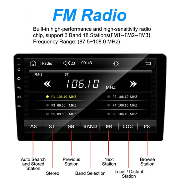 C7001 7 inch Touch Screen Built-In CarPlay Car MP5 Player, Style: Standard+4 Light Camera
