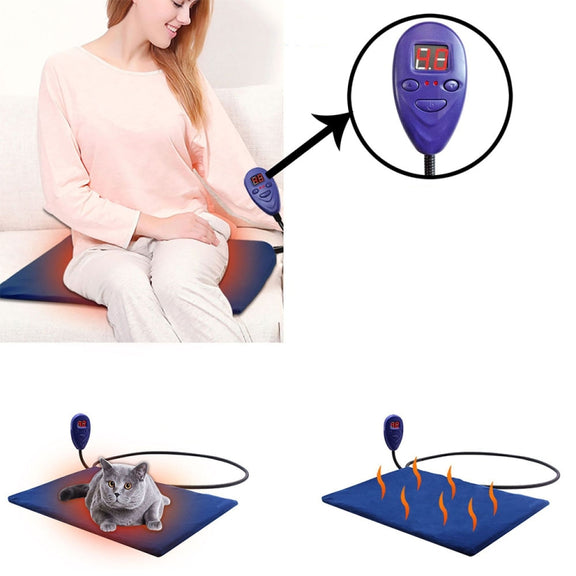 30x30cm Coffee 12V Low Voltage Multifunctional Warm Pet Heating Pad Pet Electric Blanket(EU Plug)