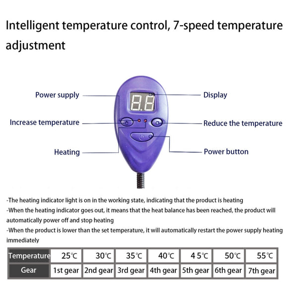 30x30cm Red 12V Low Voltage Multifunctional Warm Pet Heating Pad Pet Electric Blanket(AU Plug)