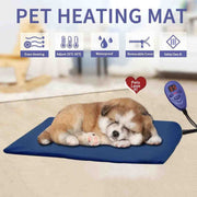 40x30cm Red 12V Low Voltage Multifunctional Warm Pet Heating Pad Pet Electric Blanket(EU Plug)