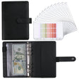 A6 Macaron Notebook PU Loose-leaf Cash Budget Handbook(Black) - Notebooks by PMc TechLife | Online Shopping South Africa | PMc TechLife | Buy Now Pay Later Mobicred