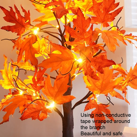 SJ-SD068 LED Maple Home Decoration Lights Christmas Party Lighted Tree, Style: Detachable Base