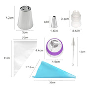 10PCS/Set Stainless Steel Laminating Nozzle Set Cake DIY Laminating Nozzle Set Baking Tools