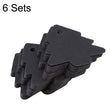 6 Sets DIY Christmas Tree Elevator Retro Card Labels Wedding Party Process Clip Stickers(Black) - free shipping - PMc TechLife - Order now!