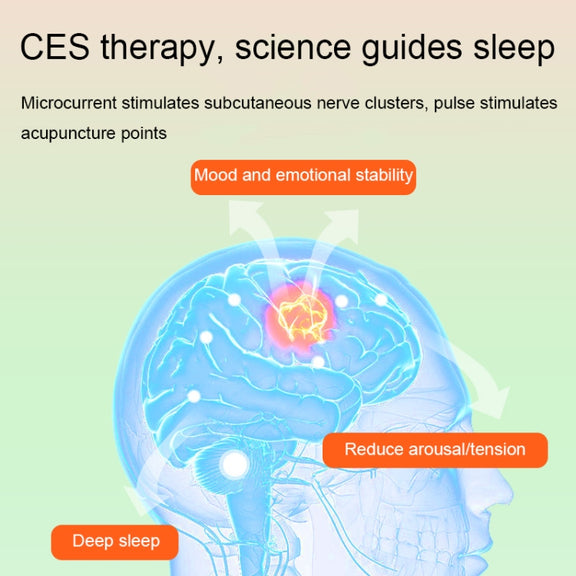 M006 CES Microcurrent Pulse Handheld Sleep Aid Home Physiotherapy Sleep Aid(White)