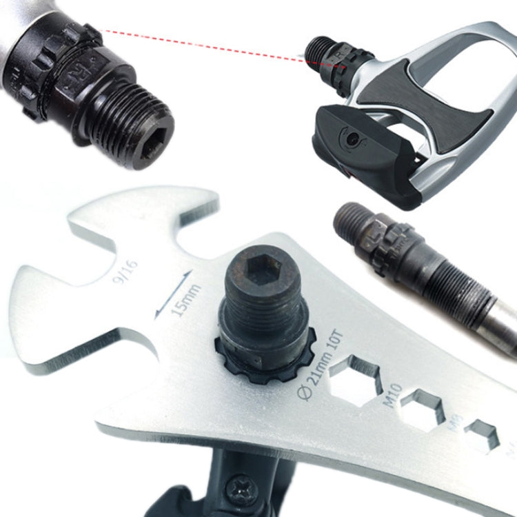 BIKERRSAY Multifunctional Extended Bicycle Pedal Wrench(BT034S)