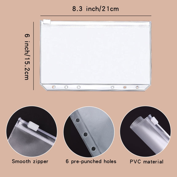 A5 Macaron Notebook PU Loose-leaf Cash Budget Handbook(Gray)