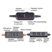 VT200 Single Ear Telephone Headset Operator Headset With Mic,Spec: Type-C With Answer Key
