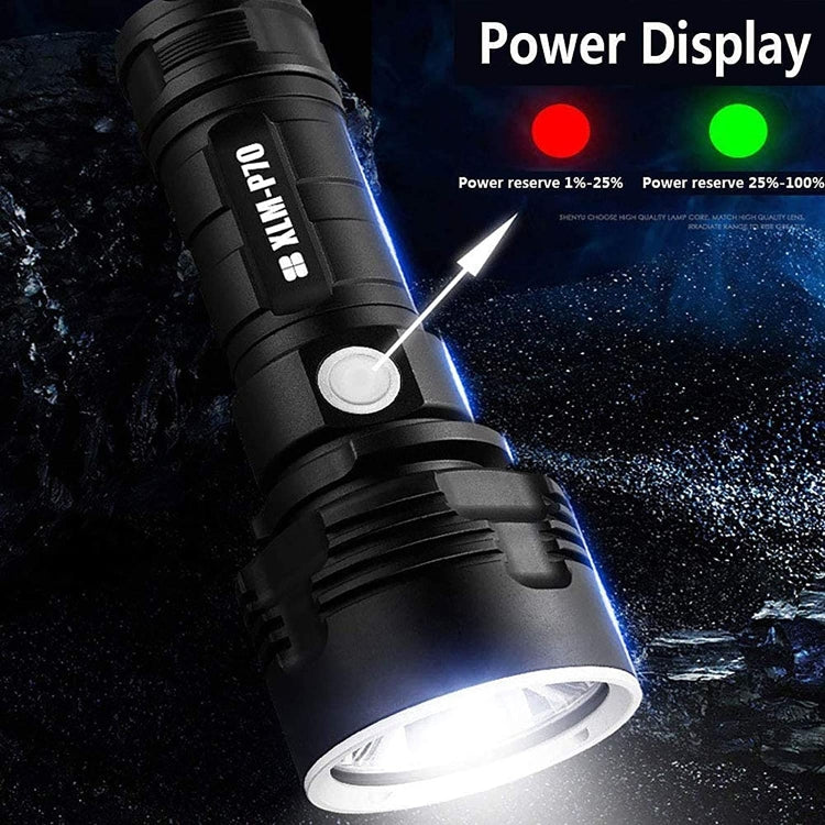 Strong Light Outdoor Water-resistant Camping Aluminum LED Flashlight, Style: L2 (Without Battery)