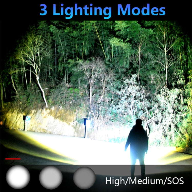 Strong Light Outdoor Water-resistant Camping Aluminum LED Flashlight, Style: L2 (Without Battery)