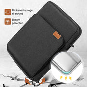Vertical Laptop Bag Handheld Shoulder Crossbody Bag, Size: 13 Inch(Light Gray)