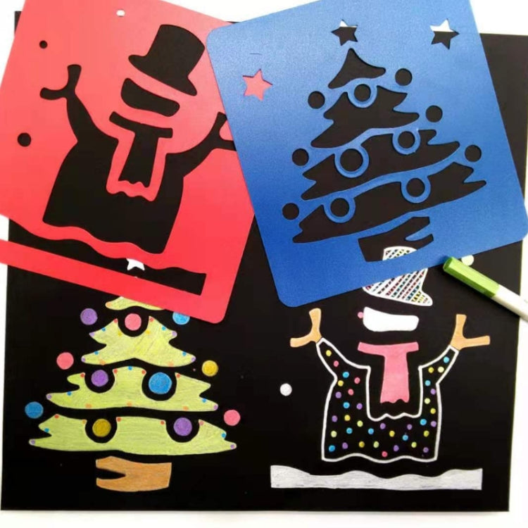 Children DIY Drawing Stencil Colorful Hollow Copy Board(H-06)