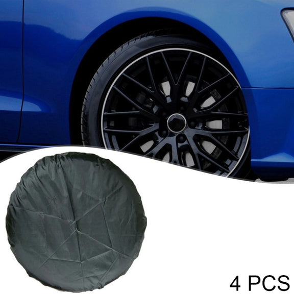 4PCS/Set L Water-resistant and Dustproof Car Spare Tire Cover Tire Protector