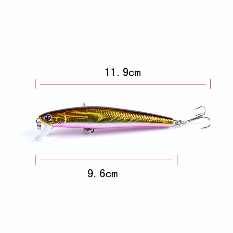5 PCS M0205 9.6cm/9.8g Minnow Bionic Fake Bait Plastic Floating Hard Bait(4)