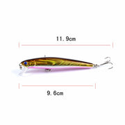 5 PCS M0205 9.6cm/9.8g Minnow Bionic Fake Bait Plastic Floating Hard Bait(3)