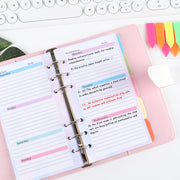 A6 6 Hole Budget Book Loose-leaf Replacement Core Handbook Insert,Spec: 3 In 1